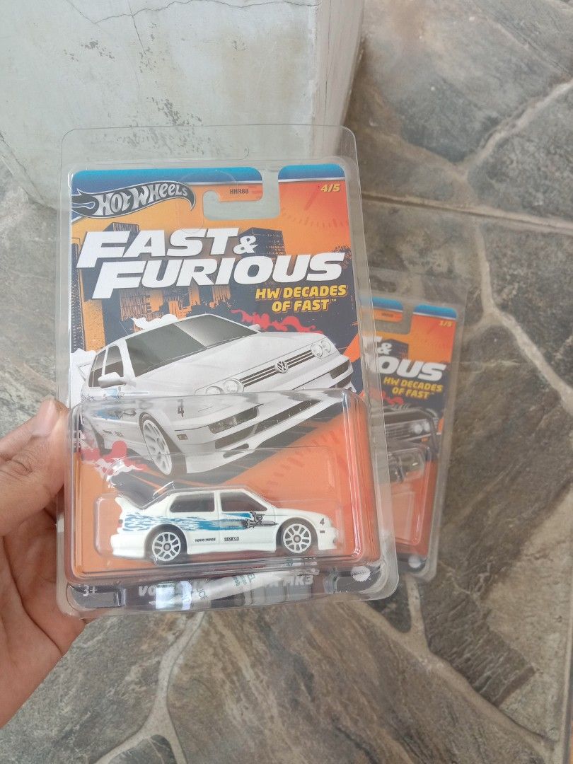 Hot Wheels Fast And Furious HW Decades Of Fast Volkswagen Jetta MK3 Toys Collectibles Mainan