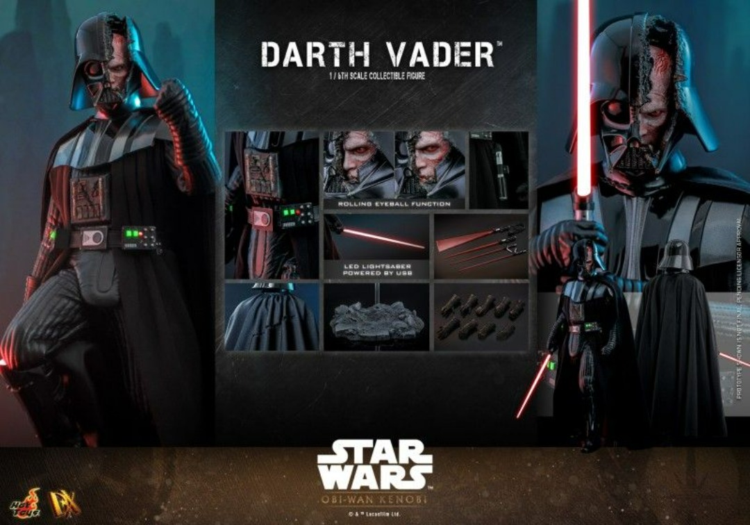 Hottoys Dx Darth Vader Obi Wan Kenobi Star Wars Hot Toys Battle