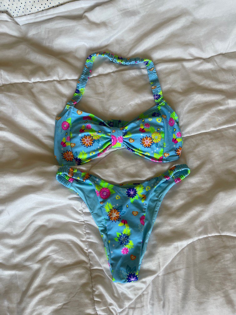 Blackbough Blue Daiquiri Bikini Set Size S Women S Fashion Swimwear