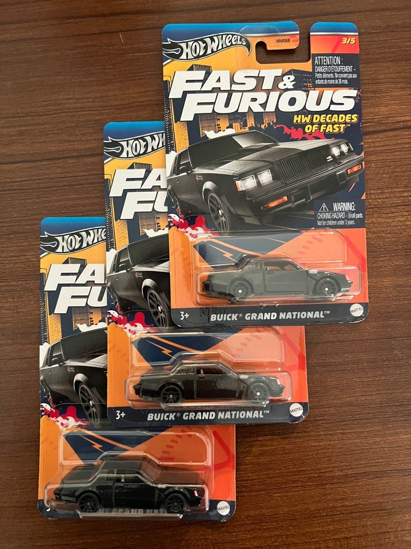 Hot Wheels Fast Furious Buick Grand National HW Decades Of Fast Toys Collectibles Mainan Di