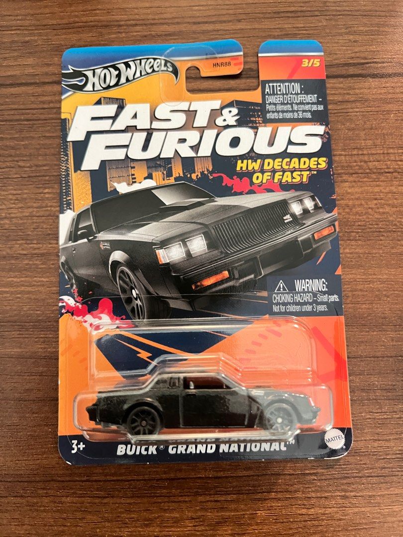 Hot Wheels Fast Furious Buick Grand National HW Decades Of Fast Toys Collectibles Mainan Di