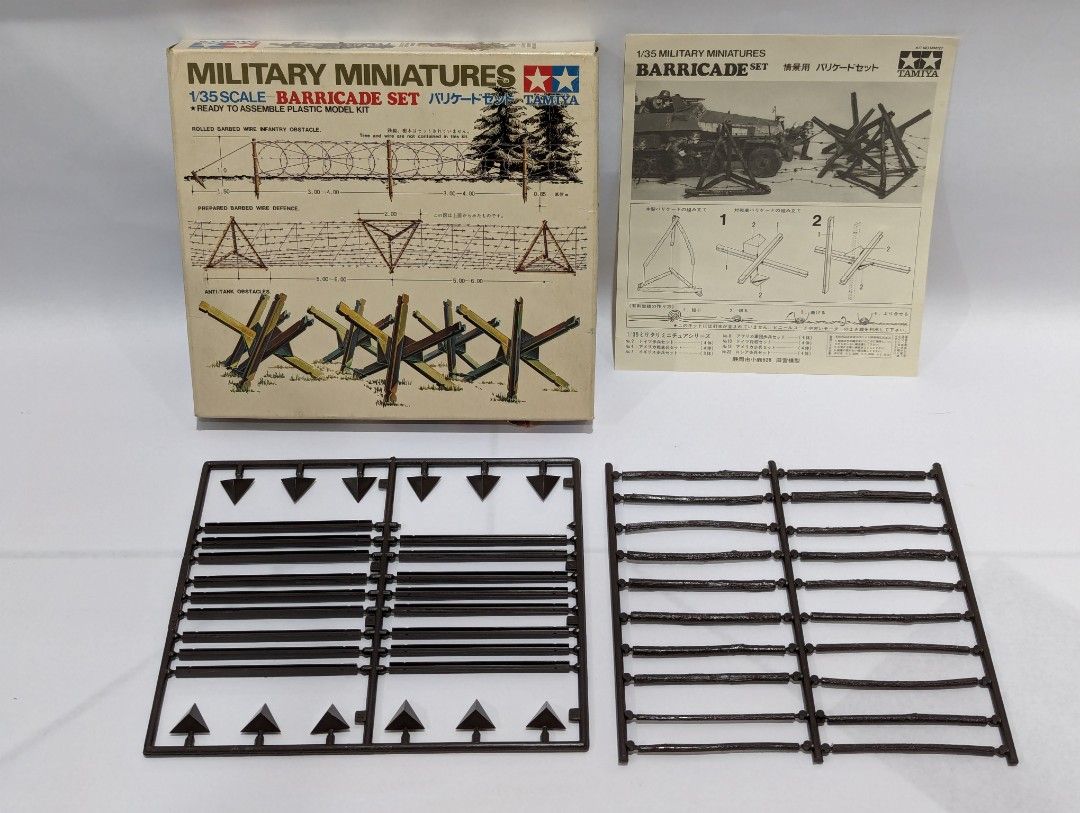 Tamiya Military Miniatures Barricade Set 1/35 Scale Kit, Hobbies & Toys, Toys & Games on Carousell