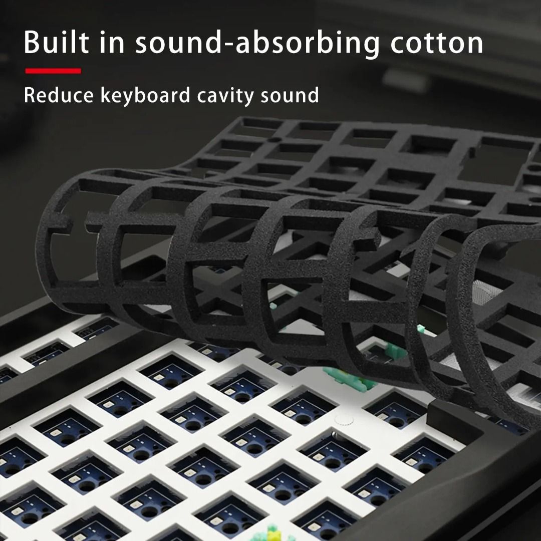 Tri Mode Wireless Mechanical Keyboard Kit Only Bluetooth Hot Swapable Mmd Gmk Royal