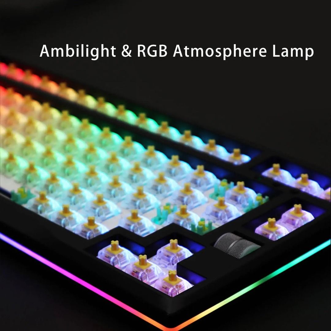 Tri Mode Wireless Mechanical Keyboard Kit Only Bluetooth Hot Swapable Mmd Gmk Royal