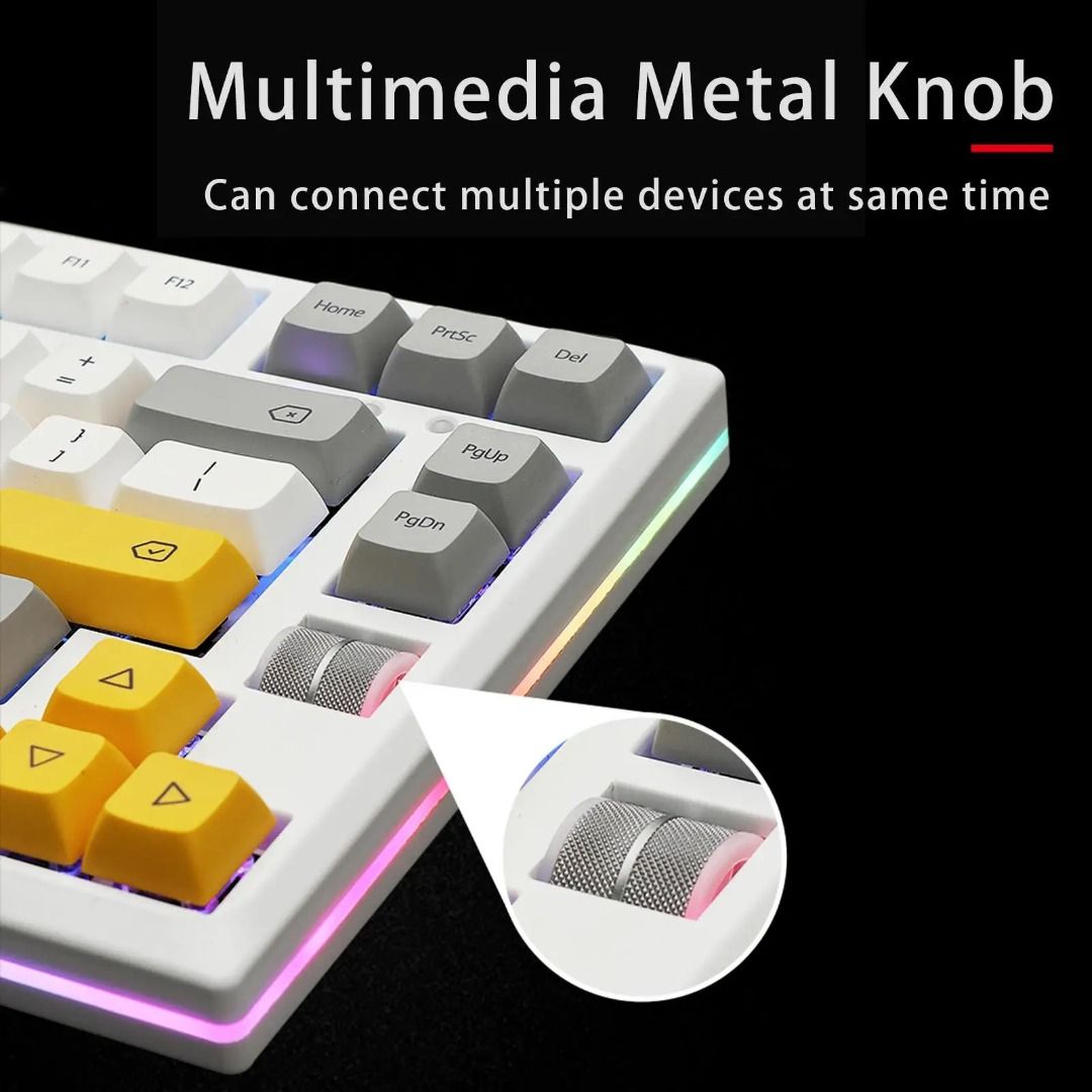 Tri Mode Wireless Mechanical Keyboard Kit Only Bluetooth Hot Swapable Mmd Gmk Royal