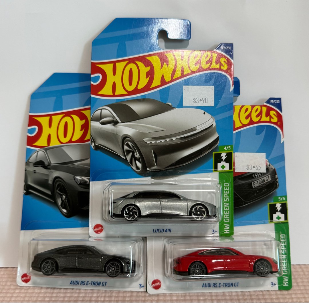 Hot Wheels Hotwheels Audi Rs E Tron Gt And Lucid Air Hobbies Toys Toys Games On Carousell