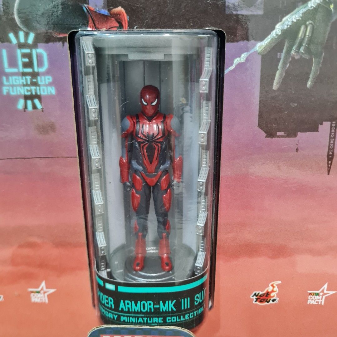 Marvel Miniature Hot Toys Spider Man Armory Collectible Set Series Hobbies Toys Toys