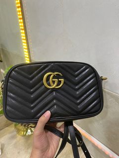 Gucci Marmont Camera Bag In Nude Ghw Barang Mewah Tas Dompet Di