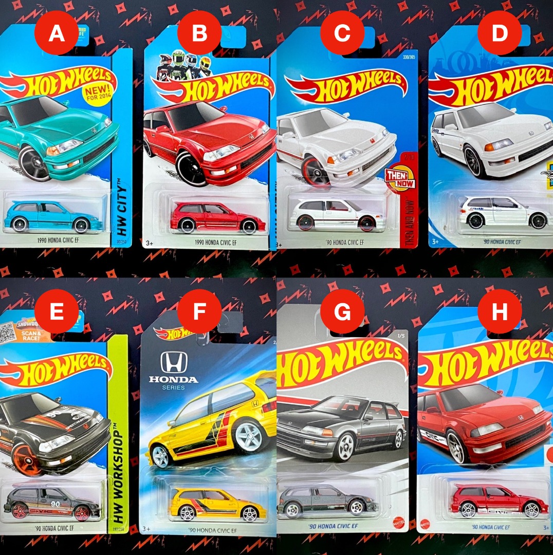 Hot Wheels Honda Civic EF Hotwheels JDM Hobbies Toys Toys Games On Carousell