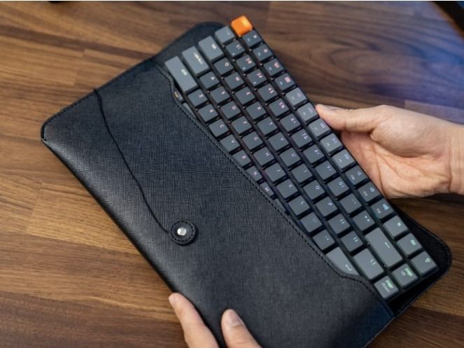 Keychron K3 V2 Hot Swap RGB Backlight Optical Switch Travel Pouch Red Switch Elektronik