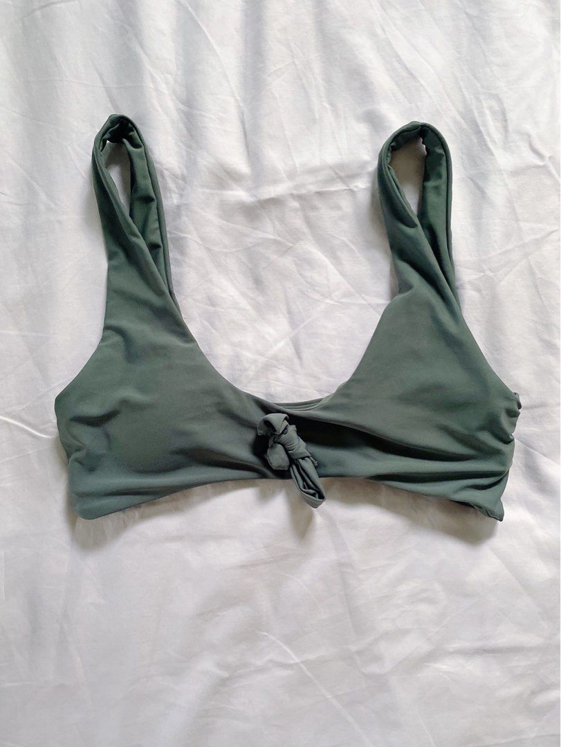 Sage Green Bikini Top Women S Fashion Swimwear Bikinis Swimsuits