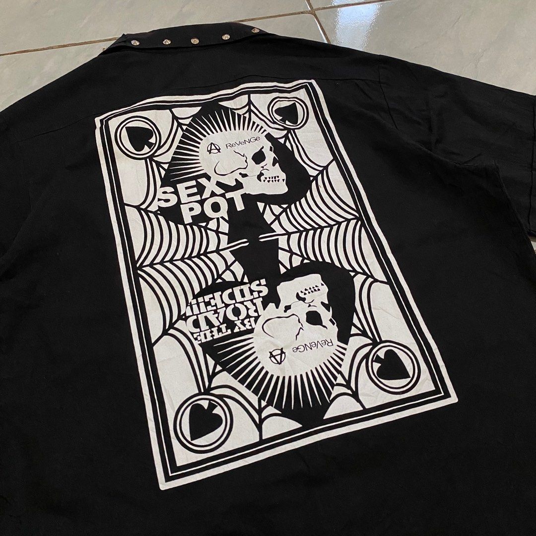 Sex Pot Revenge Bondage Shirt Fesyen Pria Pakaian Atasan Di Carousell