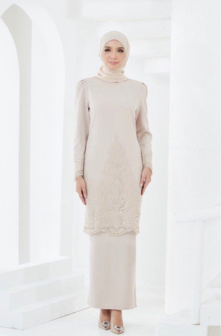 Myravallyn Kurung Nude Women S Fashion Muslimah Fashion Baju Kurung