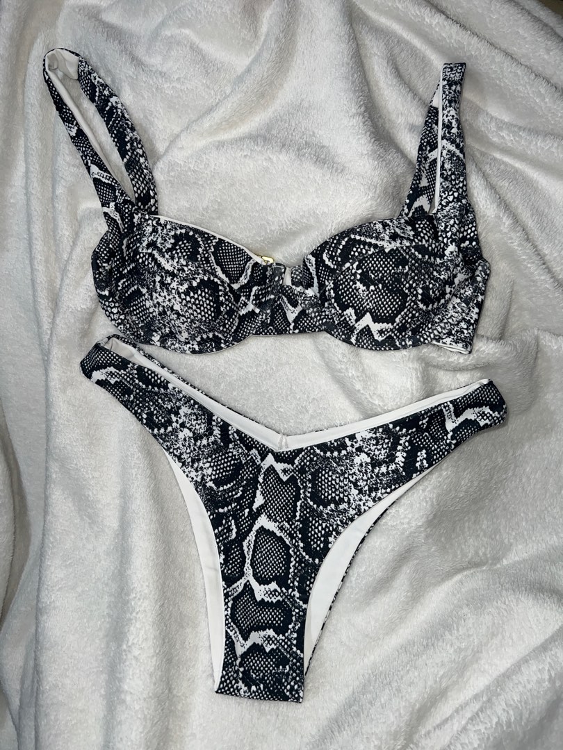 Eighth Mermaid Limited Edition Snake Skin Printed Two Piece Bikini