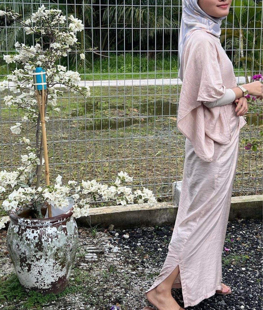Two Piece Nude Set Women S Fashion Muslimah Fashion Baju Kurung