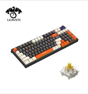 Leaven H Tri Mode Key Rgb Backlight Wireless Mechanical Hot Swappable Keyboard Computers