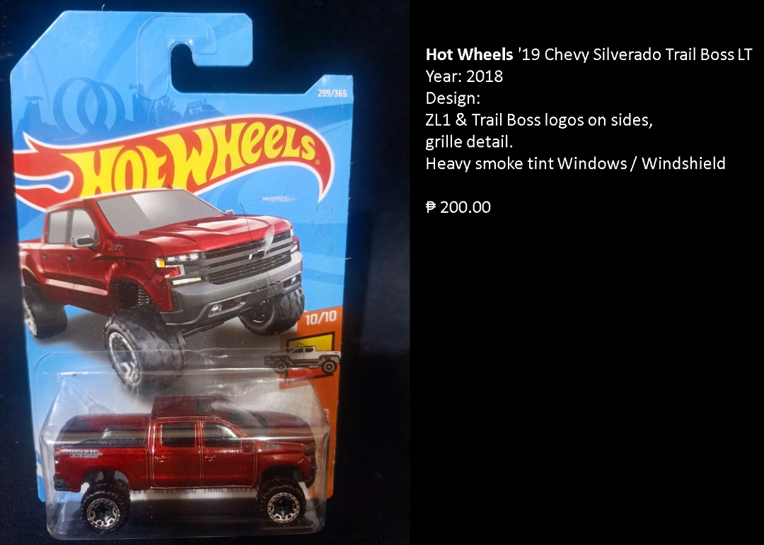 Hot Wheels Chevy Silverado Trail Boss Lt Hobbies Toys Memorabilia Collectibles