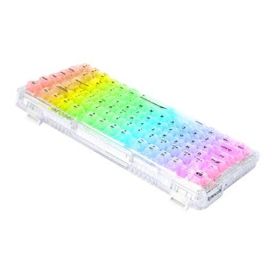 REDRAGON ELF PRO WIRELESS CRYSTAL 75 GASKET HOT SWAPPABLE MECHANICAL KEYBOARD CRYSTAL