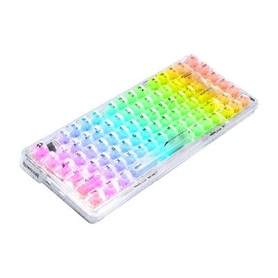 REDRAGON ELF PRO WIRELESS CRYSTAL 75 GASKET HOT SWAPPABLE MECHANICAL KEYBOARD CRYSTAL