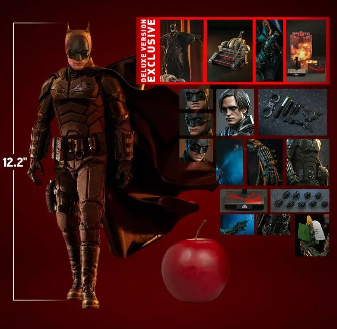 Hot Toys MMS The Batman Deluxe Version 新蝙蝠俠 豪華版 興趣及遊戲 玩具