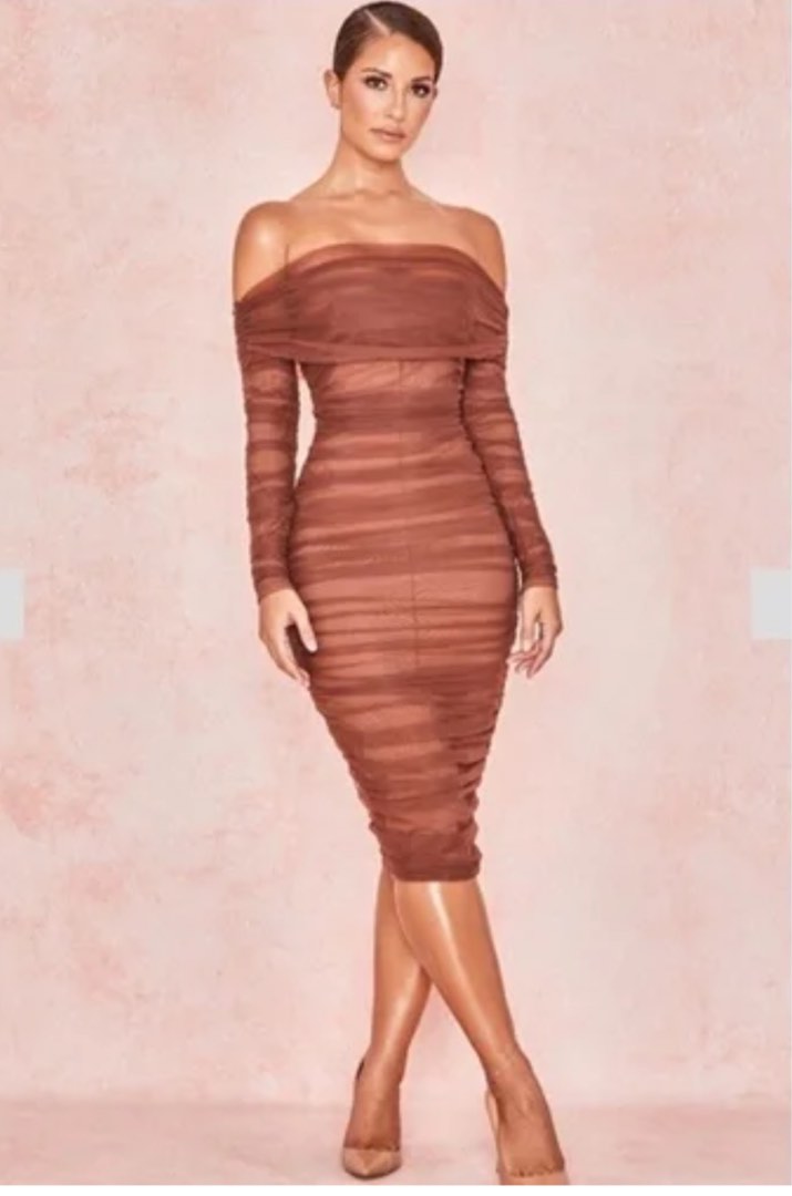 House Of Cb London Nude Bodycon Dress Women S Fashion Dresses Sets