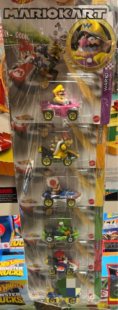 現貨 正版 風火輪 HOT WHEELS MARIO 瑪利歐賽車 瑪利歐 馬力歐 庫巴 碧姬公主 小汽車 書籍休閒與玩具 玩具公仔桌遊在旋轉拍賣