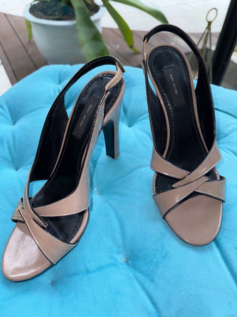 Marc Jacobs Nude Heels Women S Fashion Footwear Heels On Carousell
