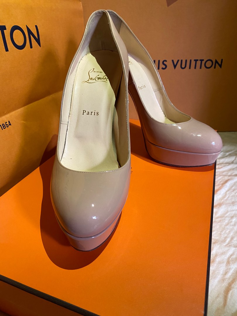 Christian Louboutin Nude Patent Leather Bianca Pumps Luxury Sneakers Footwear On Carousell