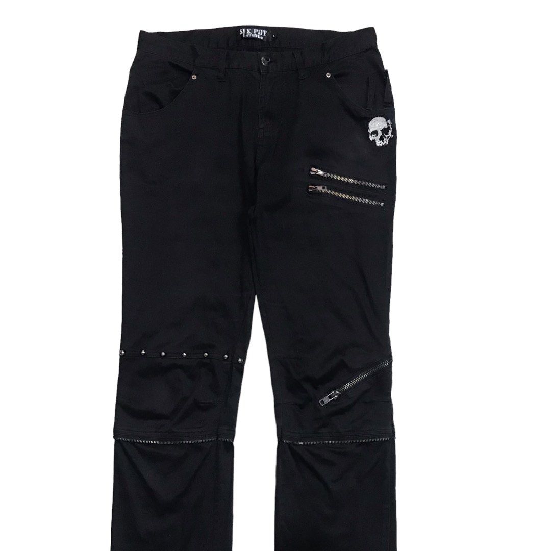 Sex Pot Revenge Gothic Punk Bondage Pants Fesyen Pria Pakaian