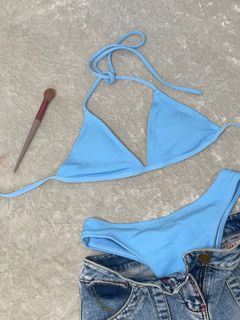 Helenpiece Pcs Set Bikini In Baby Blue Women S Fashion Swimwear