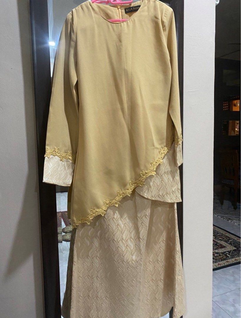 Baju Kurung Nude Brown Women S Fashion Muslimah Fashion Baju Kurung