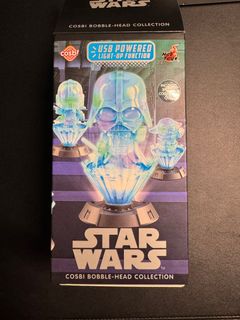 Hot Toys Stars Wars Cosbi Bobble Head Collection Light Up Function Hologram Darth Vader