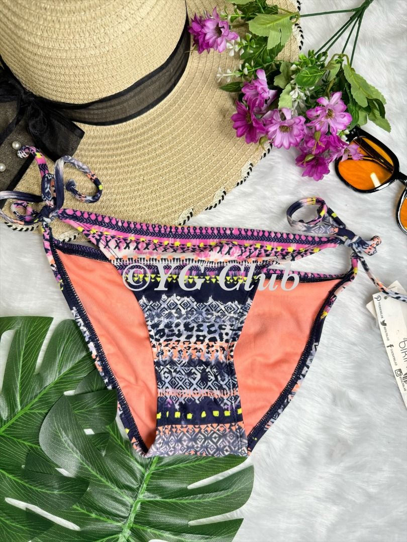 Bikini Lab Small Bikini Lab Womens Self Tie Bikinin Bottom Only Pink