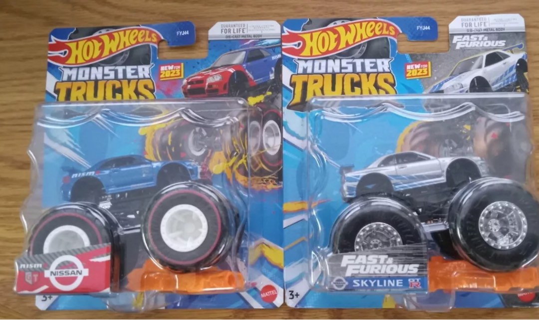Hot Wheels Hotwheels Monster Trucks Fast Furious Nissan Skyline Gt R R