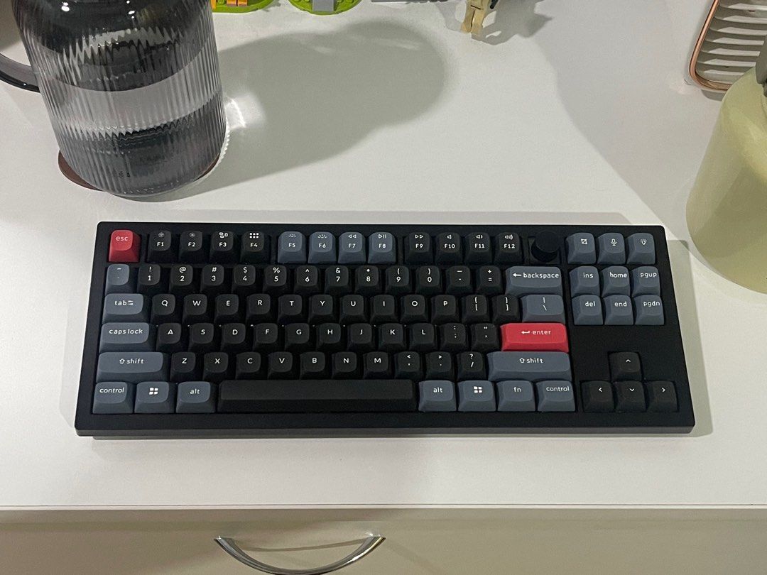 Keychron V Tkl Hot Swappable Mechanical Gaming Keyboard Red Switch Computers Tech Parts