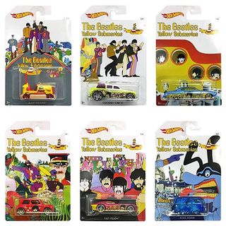 The Beatles Hot Wheels Retro Pop Culture Pcs Set Hiway Hauler Austin Mini Van Dairy Delivery