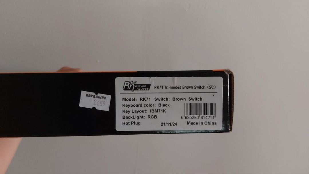 ROYAL KLUDGE RK Tri Mode RGB Keys Hot Swappable Mechanical Keyboard Black Brown Switch