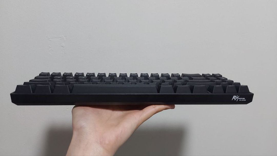 ROYAL KLUDGE RK Tri Mode RGB Keys Hot Swappable Mechanical Keyboard Black Brown Switch