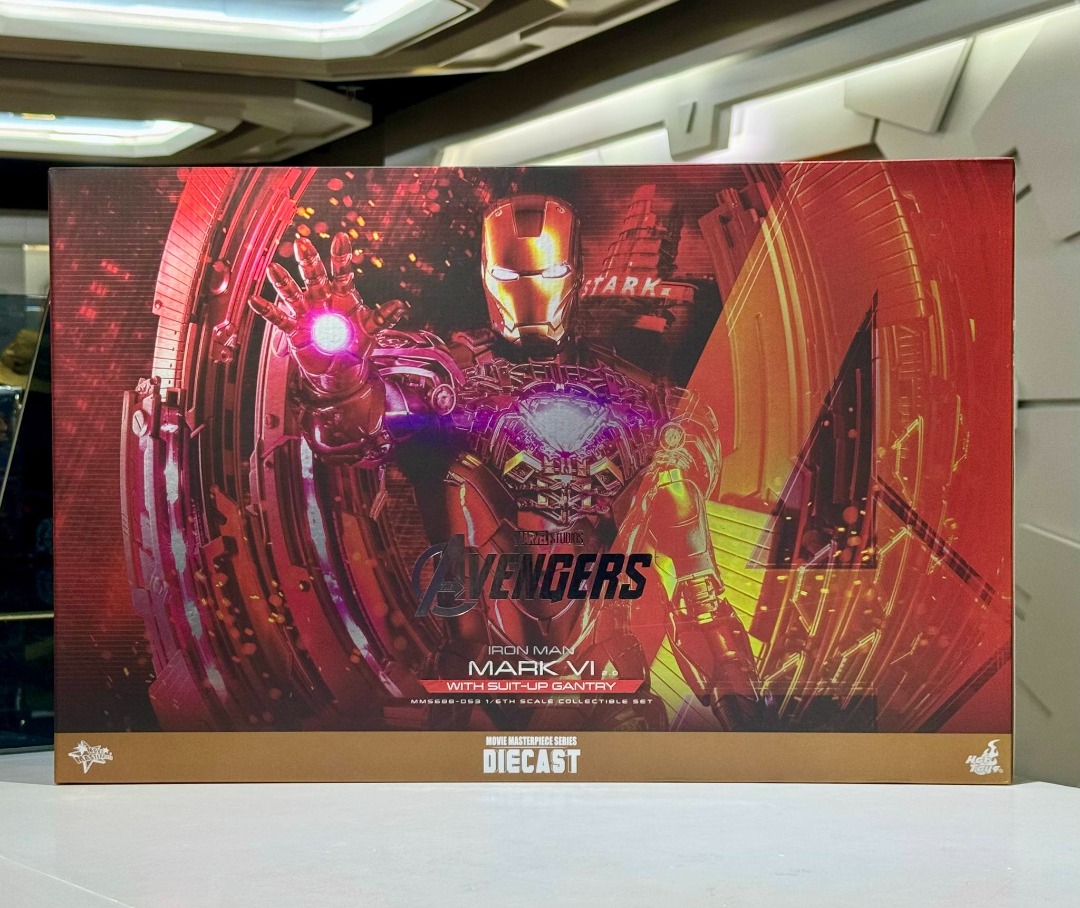 現貨 全新啡盒未開封 Hottoys Hot Toys MMS D MMS Avengers Iron Man Mark VI With Suit Up