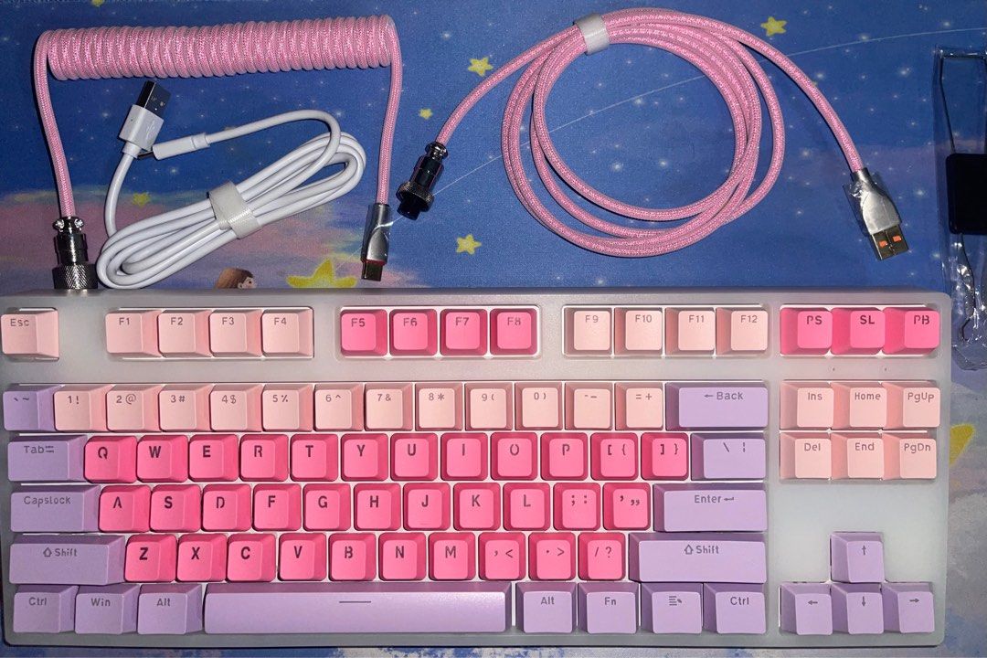 Fantasy Rgb Custom Gaming Mechanical Keyboard Keys Red Switch Hot Swappable Bnib