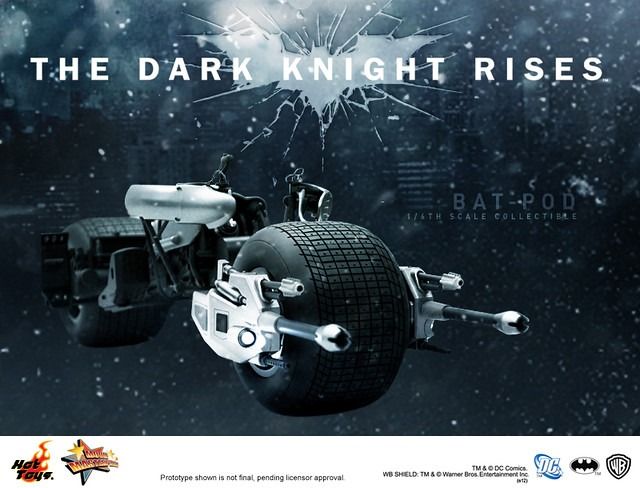 油麻地交收 開封品 Hot Toys Hottoys MMS177 The Dark Knight Rises Batman Batpod 蝙蝠俠 蝙蝠車 興趣及遊戲 玩具 遊戲類