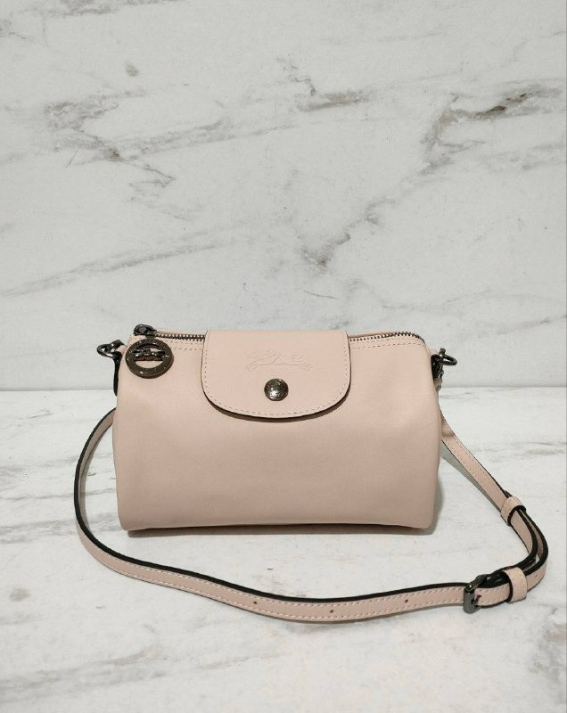 Tas Lc Le Pliage Xtra Xs Crossbody Leather Nude Barang Mewah Tas
