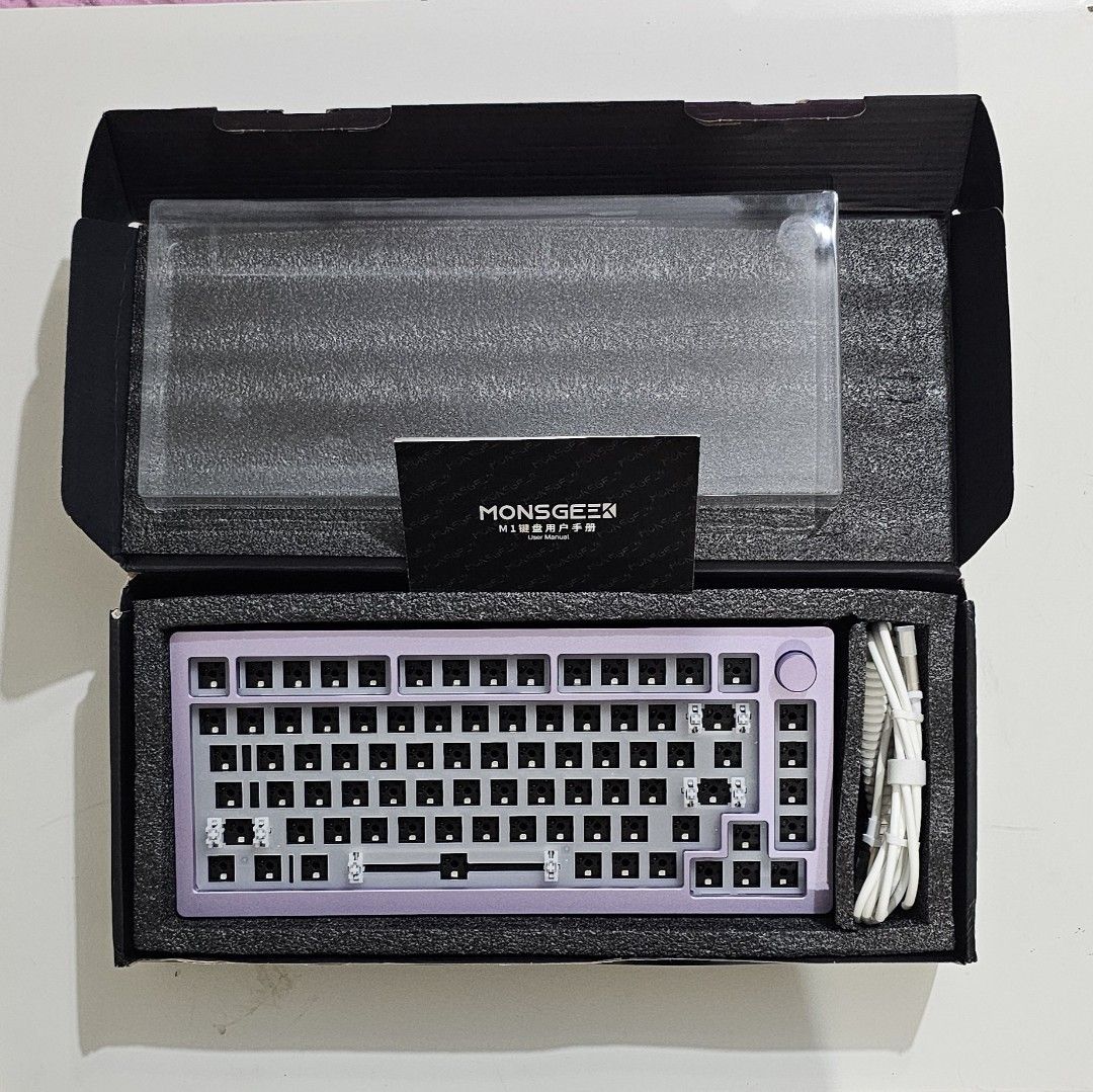 Monsgeek M Rgb Hot Swappable Wired Mechanical Keyboard Barebone Diy Kit Lavender Computers