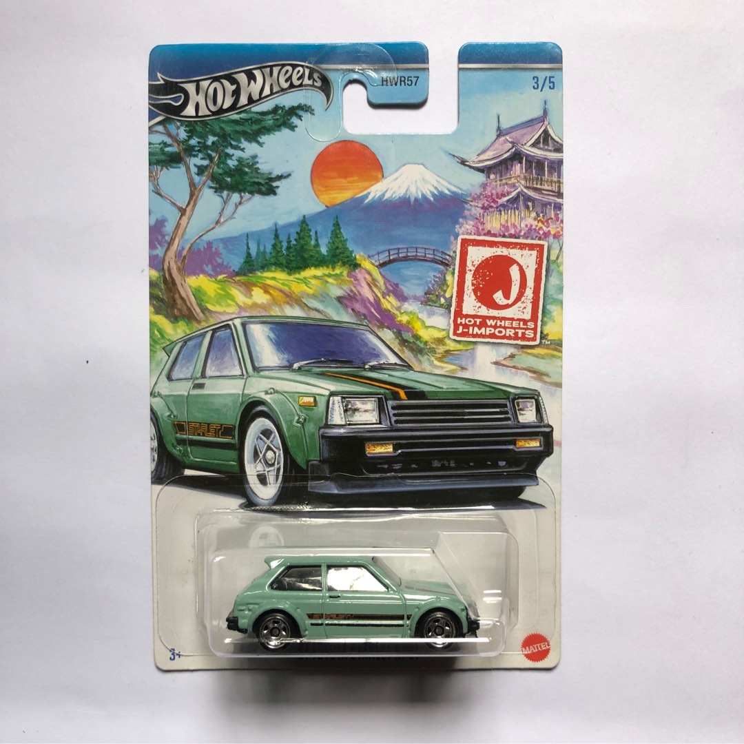 Hot Wheels Toyota Starlet Kp61 Toys Collectibles Mainan Di Carousell