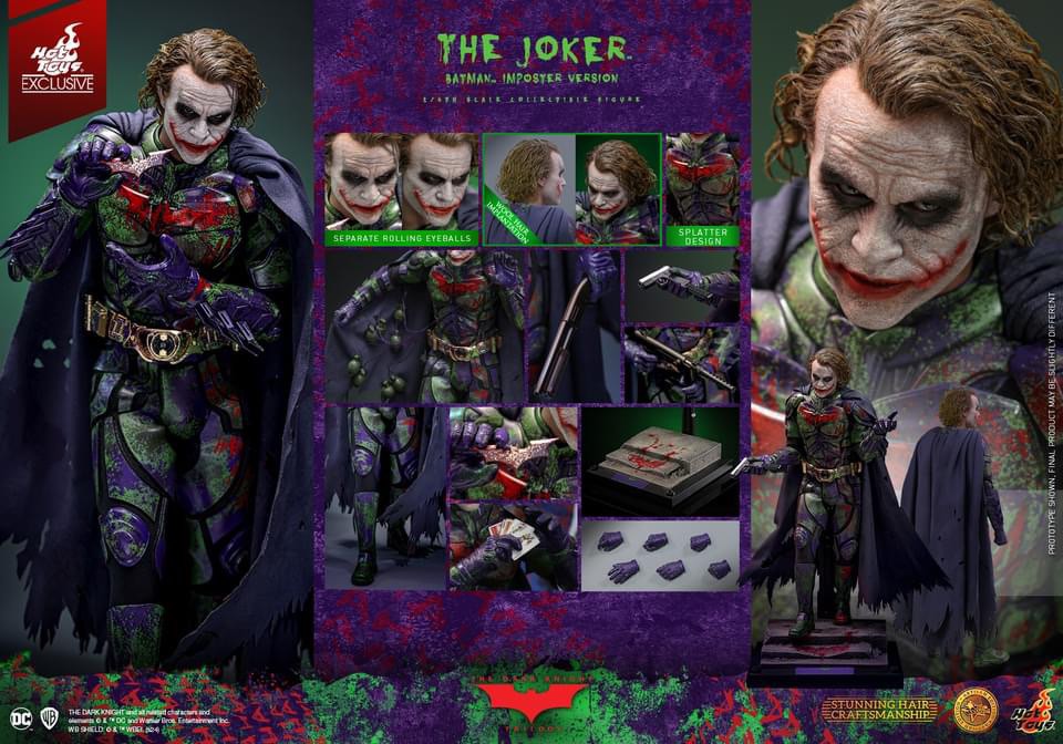 已可取現貨訂單 Hot Toys Joker Batman Imposer ACG 動漫節限定單 植髪 Artisan Version Hottoys 興趣及遊戲 玩具