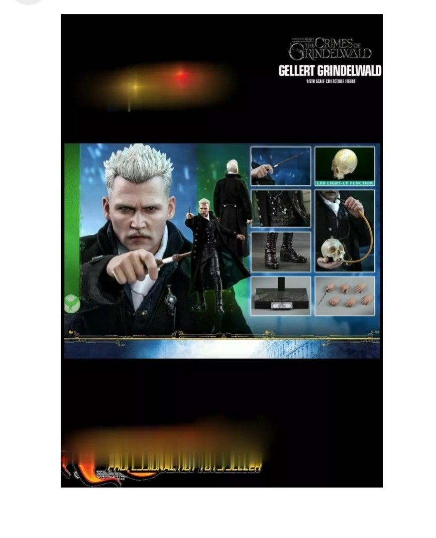 特價全新Hottoys MMS513 Gellert Grindelw Hot toys MMS 513 bonus Fantastic Beats 怪獸與葛林戴華德的罪行蓋 勒葛林戴華德