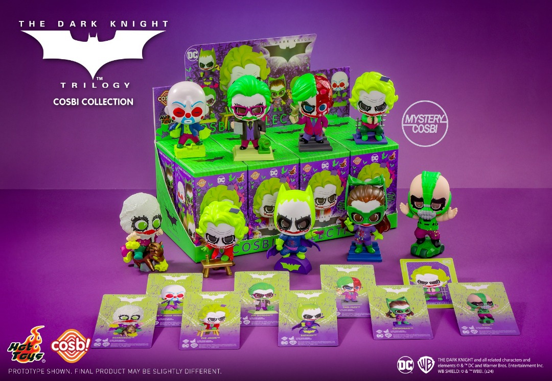 Hot Toys 蝙蝠俠黑夜之神三步曲 小丑化 The Dark Knight Trilogy Jokerized Cosbi Bobble Head Collection 一套8款