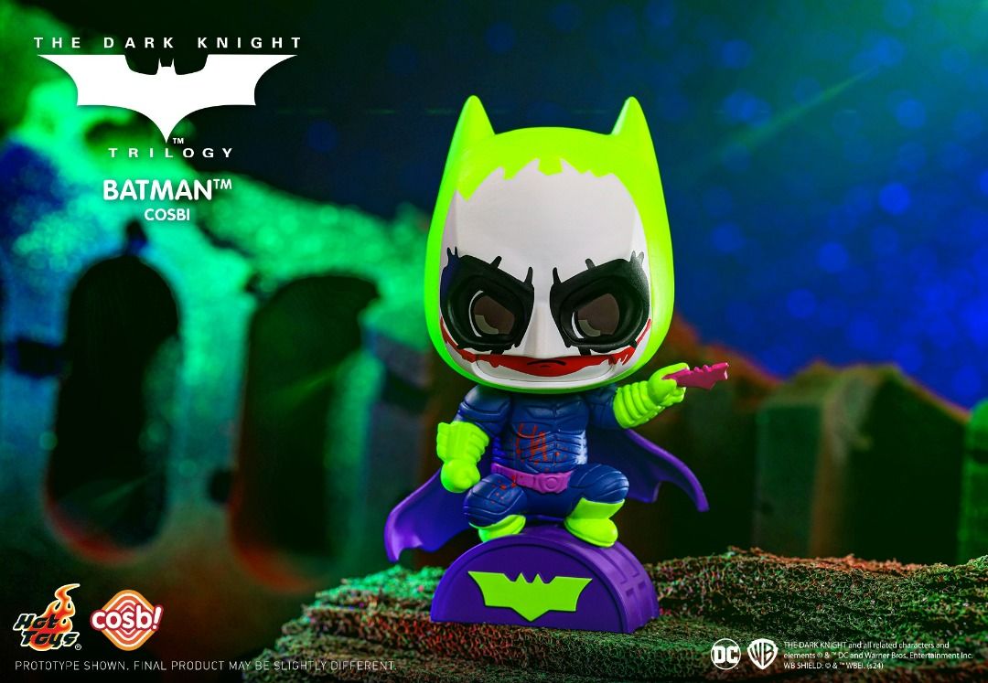 Hot Toys 蝙蝠俠黑夜之神三步曲 小丑化 The Dark Knight Trilogy Jokerized Cosbi Bobble Head Collection 一套8款