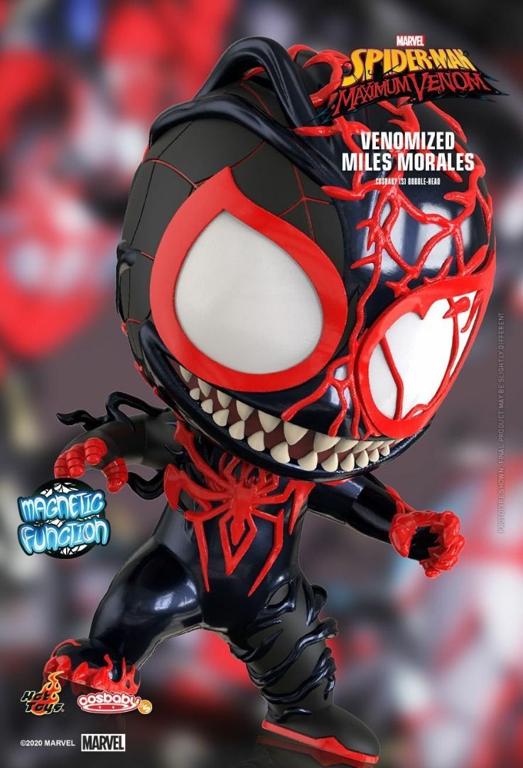 Hot Toys Cosbaby Marvel Comics Spider Man Spider Man Maximum Venom Venomized Miles