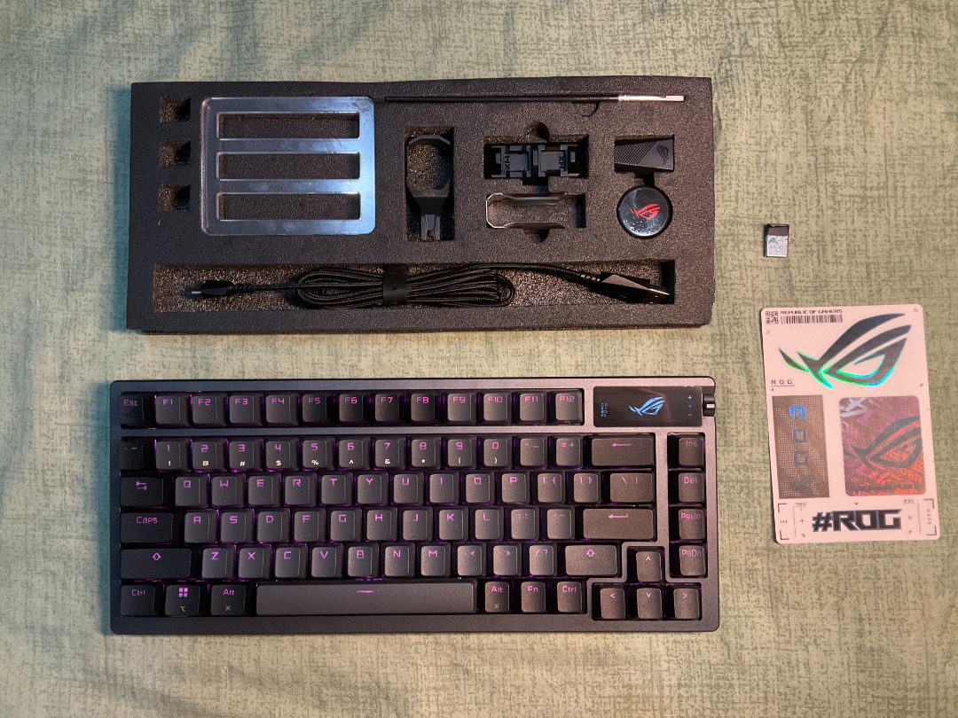 Asus Rog Azoth Hot Swappable Wireless Mechanical Gaming Keyboard Rog Nx Red Computers Tech